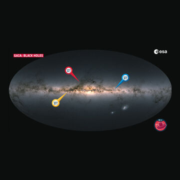 Cientistas da missão Gaia descobrem buraco negro com uma massa quase 33 vezes superior à massa do Sol